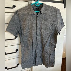 O'Neill Black and Gray Patterned Shirt